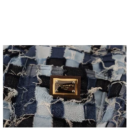 Multicolor Patchwork Cotton Denim Jeans