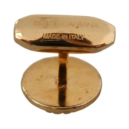 Gold Plated Brass Round Pin Men Cufflinks