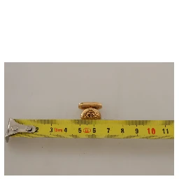 Gold Plated Brass Round Pin Men Cufflinks