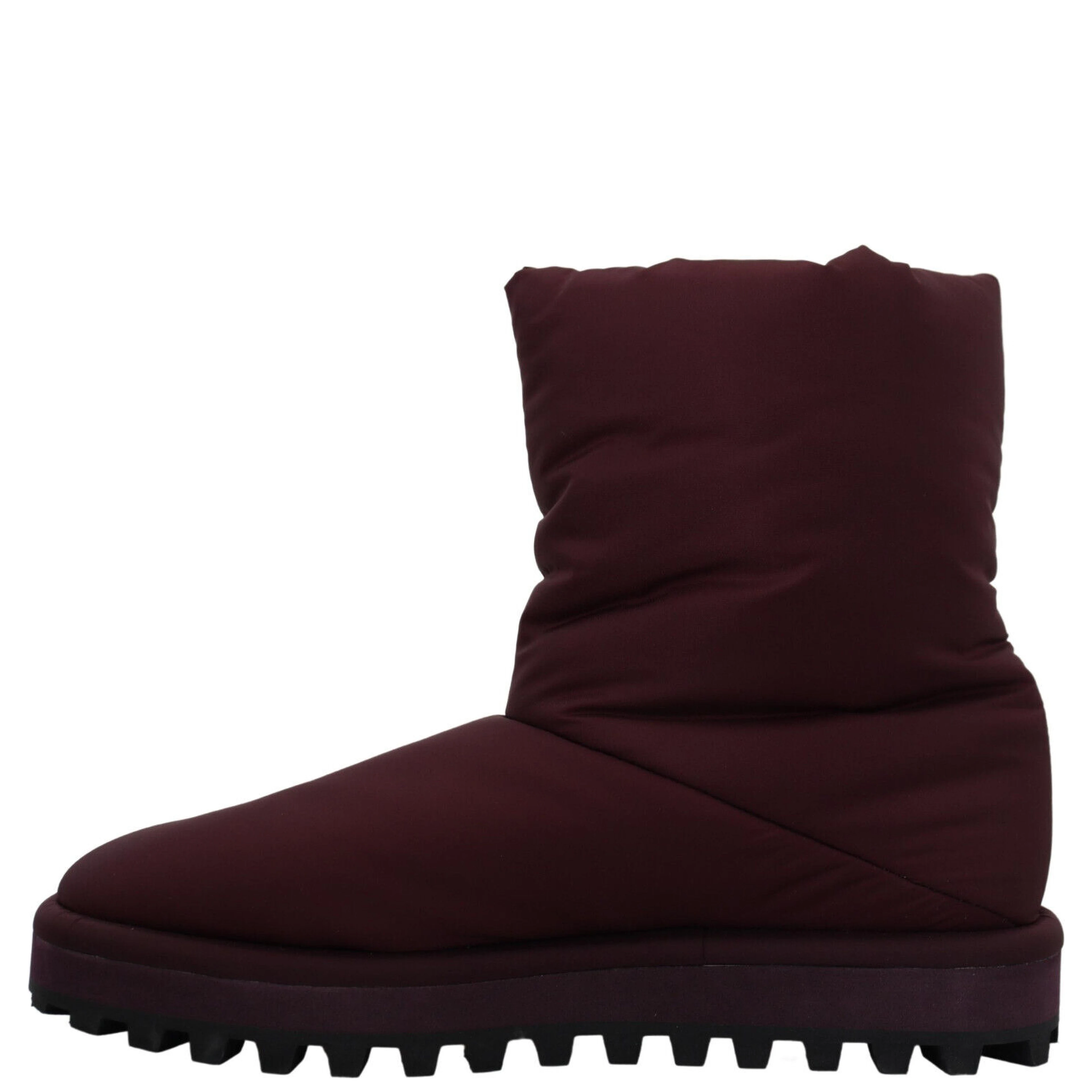 Bordeaux Nylon Boots Padded Mid Shoes