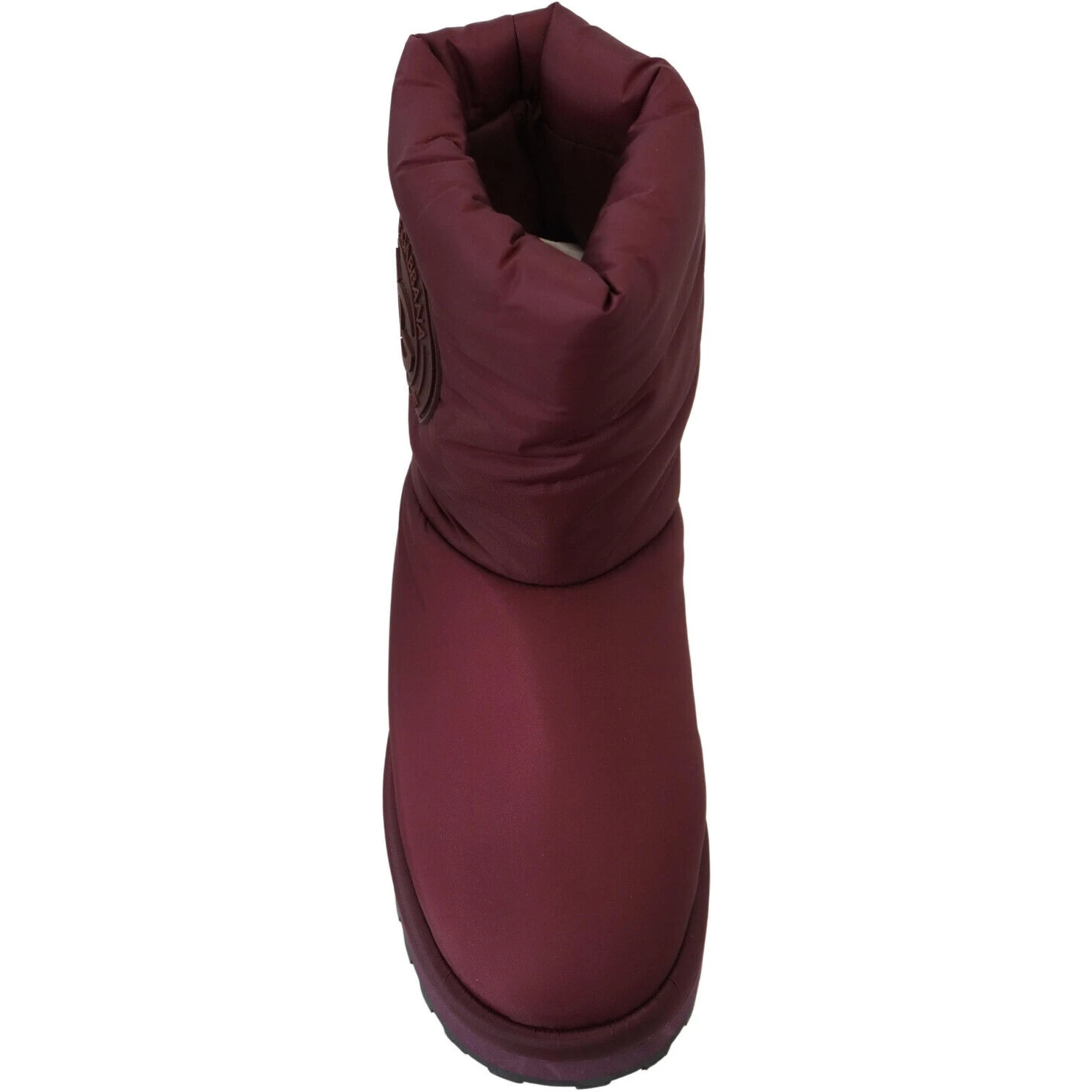 Bordeaux Nylon Boots Padded Mid Shoes
