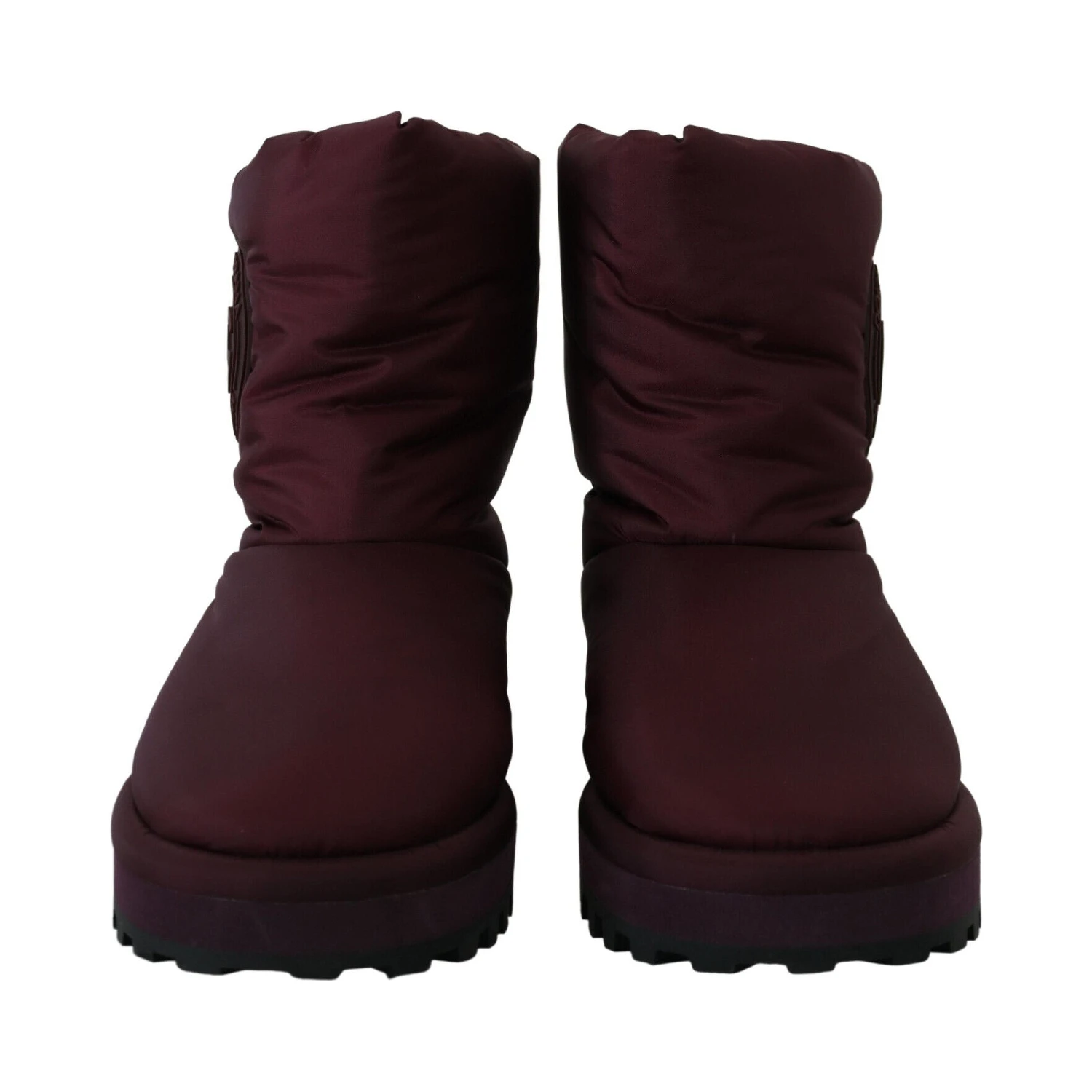 Bordeaux Nylon Boots Padded Mid Shoes