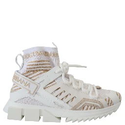 White Beige Sorrento Sneakers Shoes
