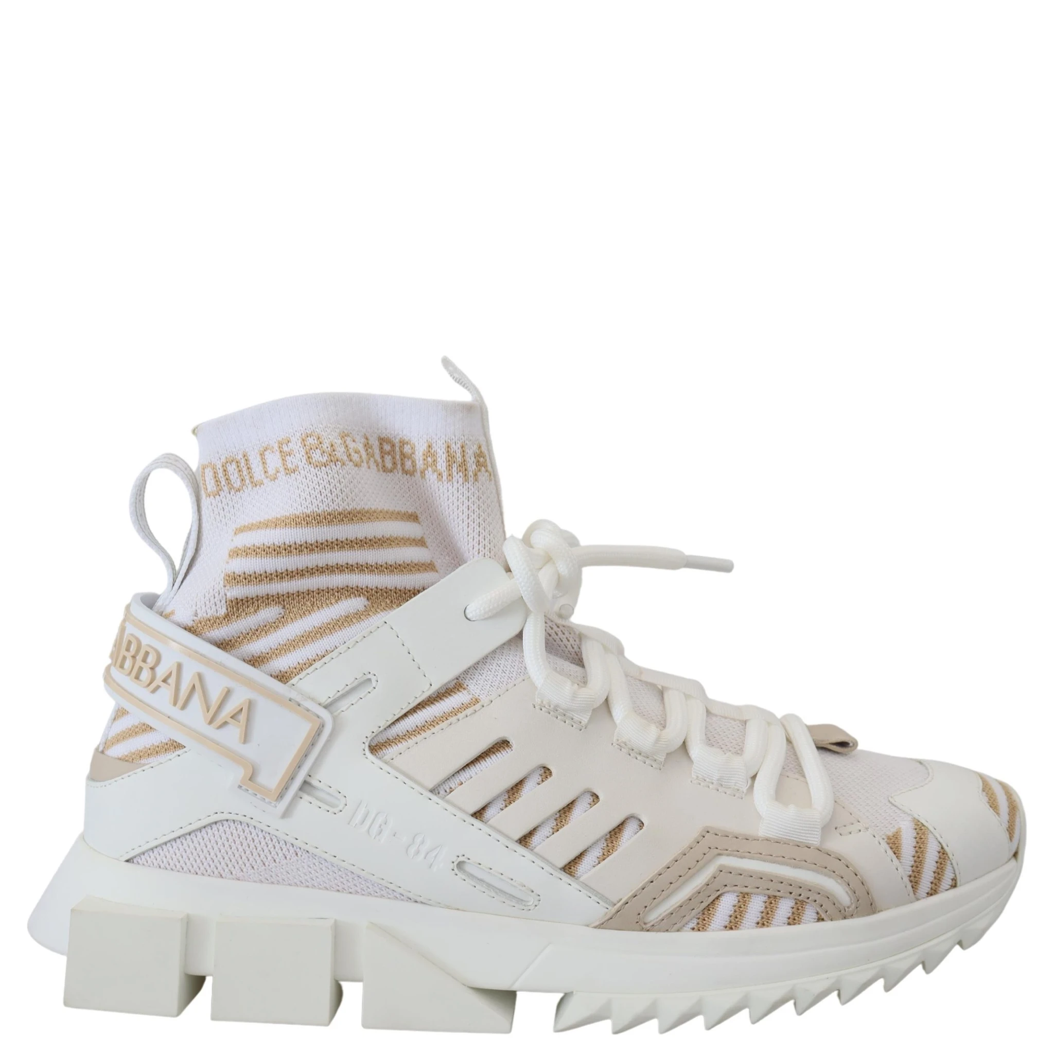 White Beige Sorrento Sneakers Shoes
