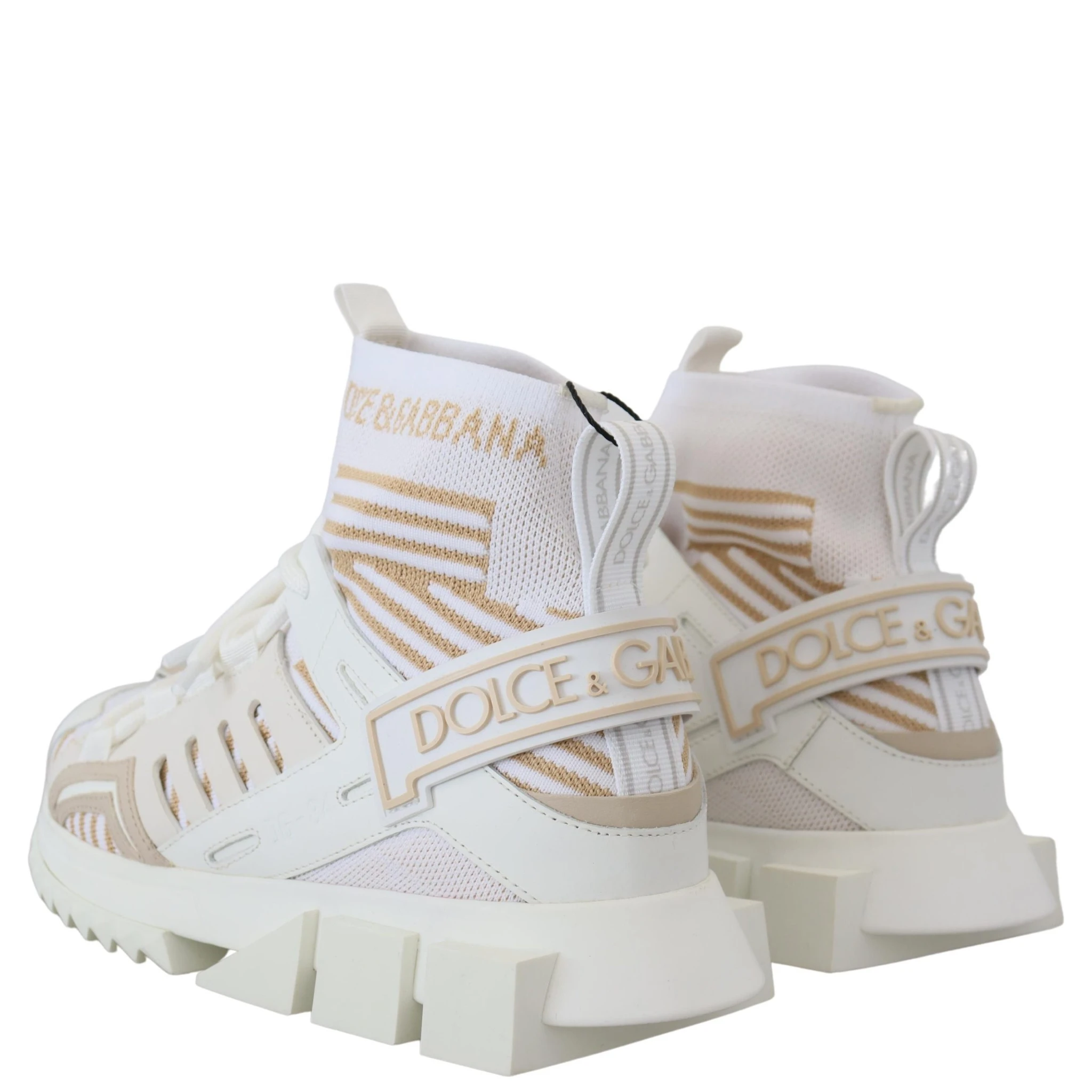 White Beige Sorrento Sneakers Shoes