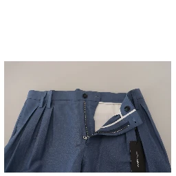 Blue Linen Chino Men Formal Pants