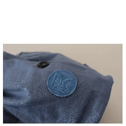 Blue Linen Chino Men Formal Pants