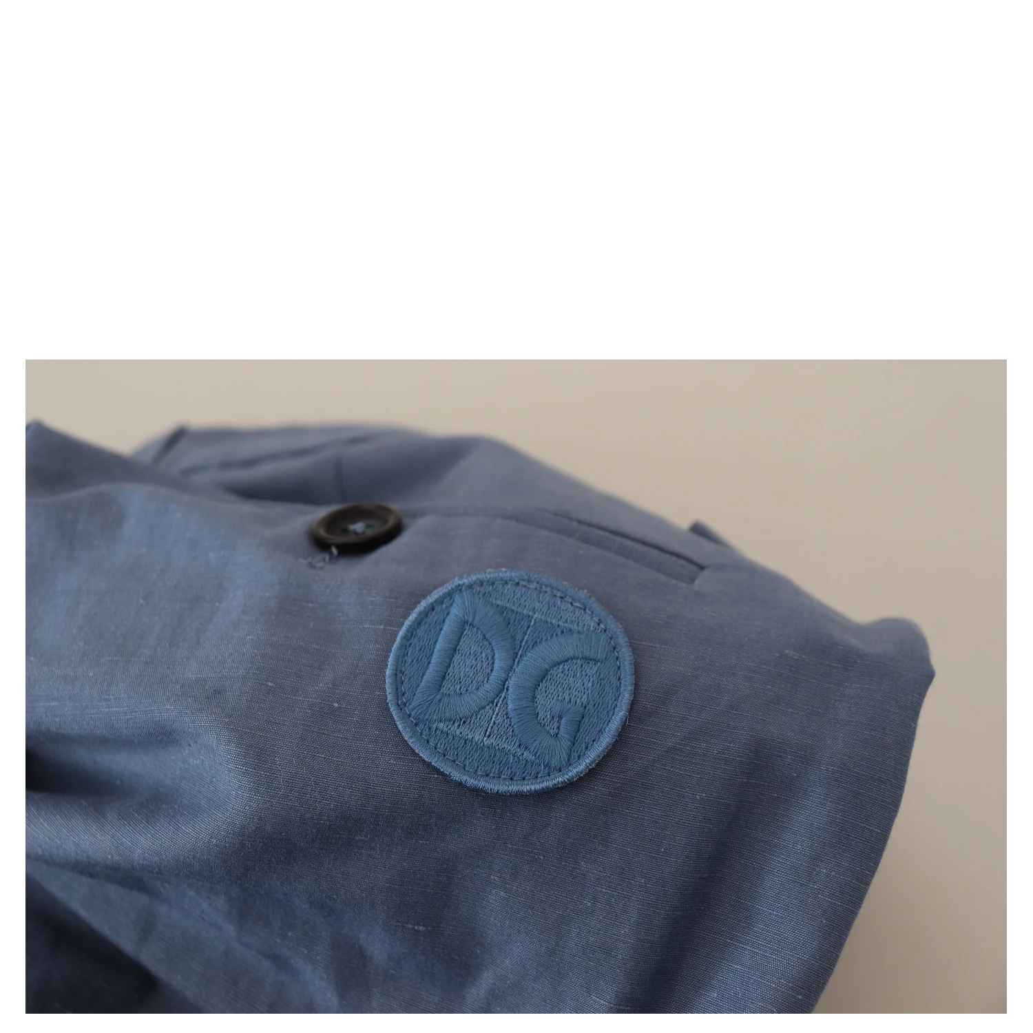 Blue Linen Chino Men Formal Pants