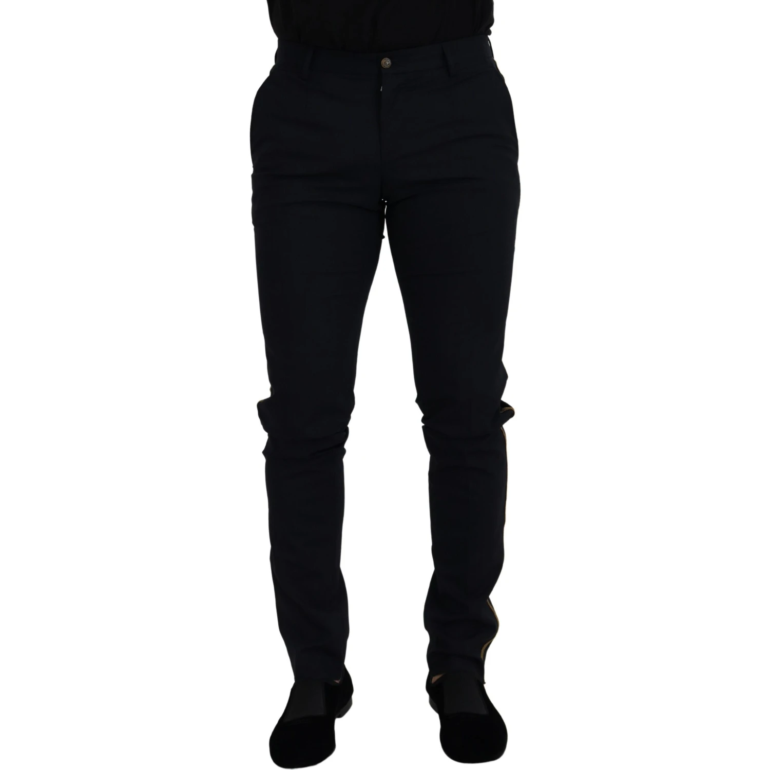 Black Wool Slim Formal Pants