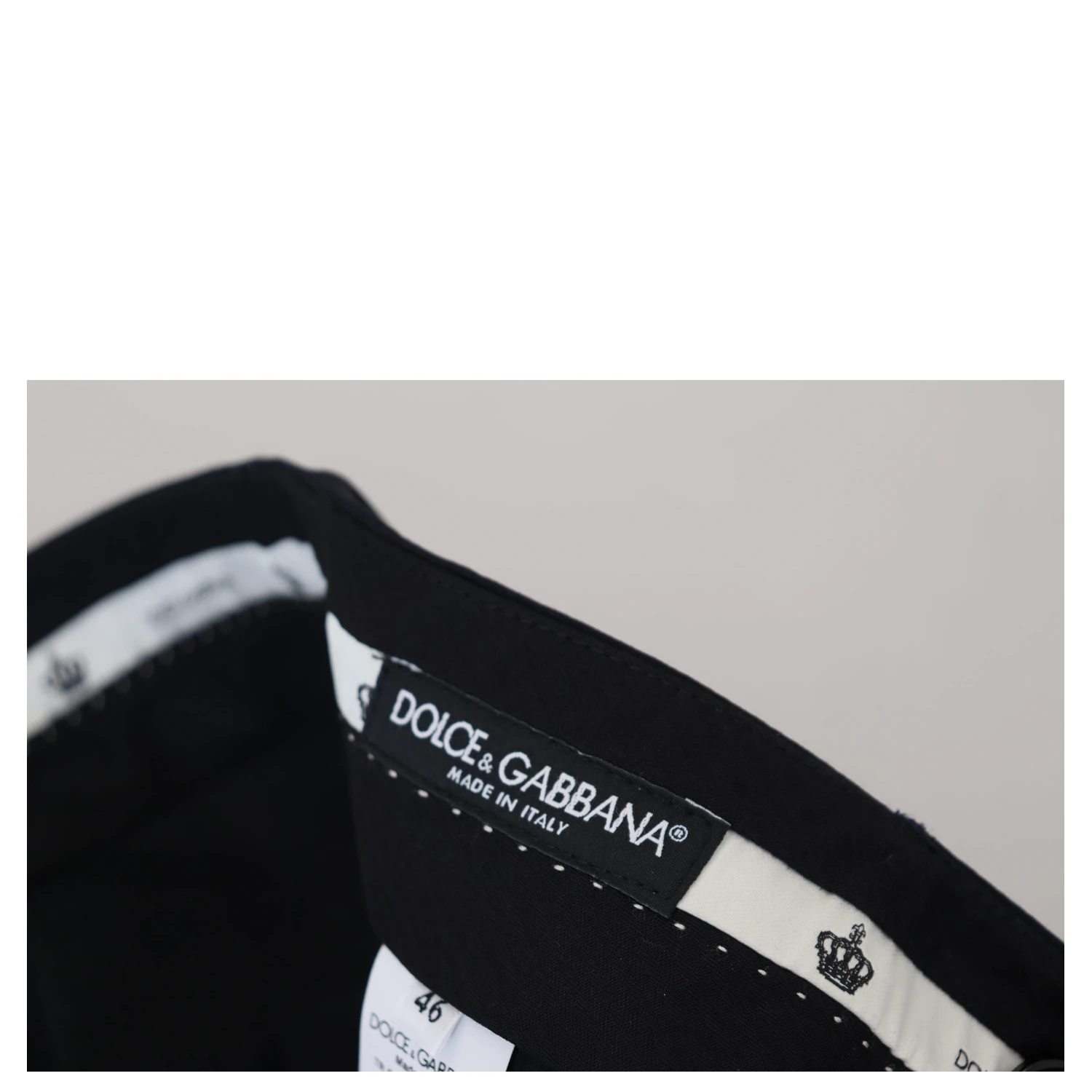 Black Wool Slim Formal Pants