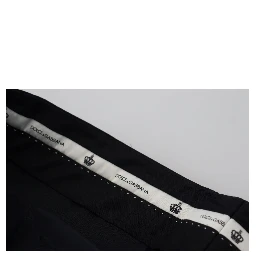 Black Wool Slim Formal Pants