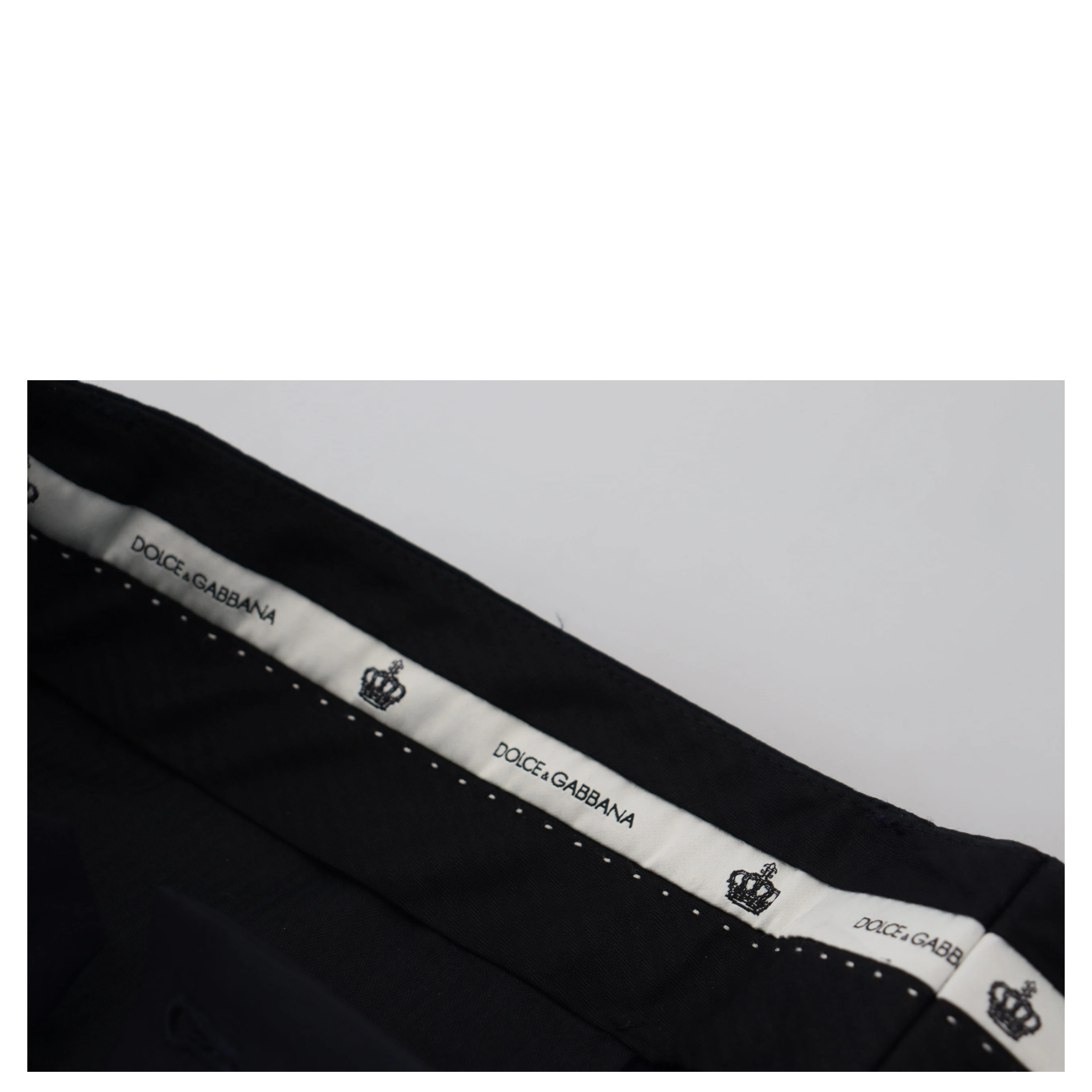 Black Wool Slim Formal Pants