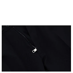 Black Polyester Chino Formal Pants