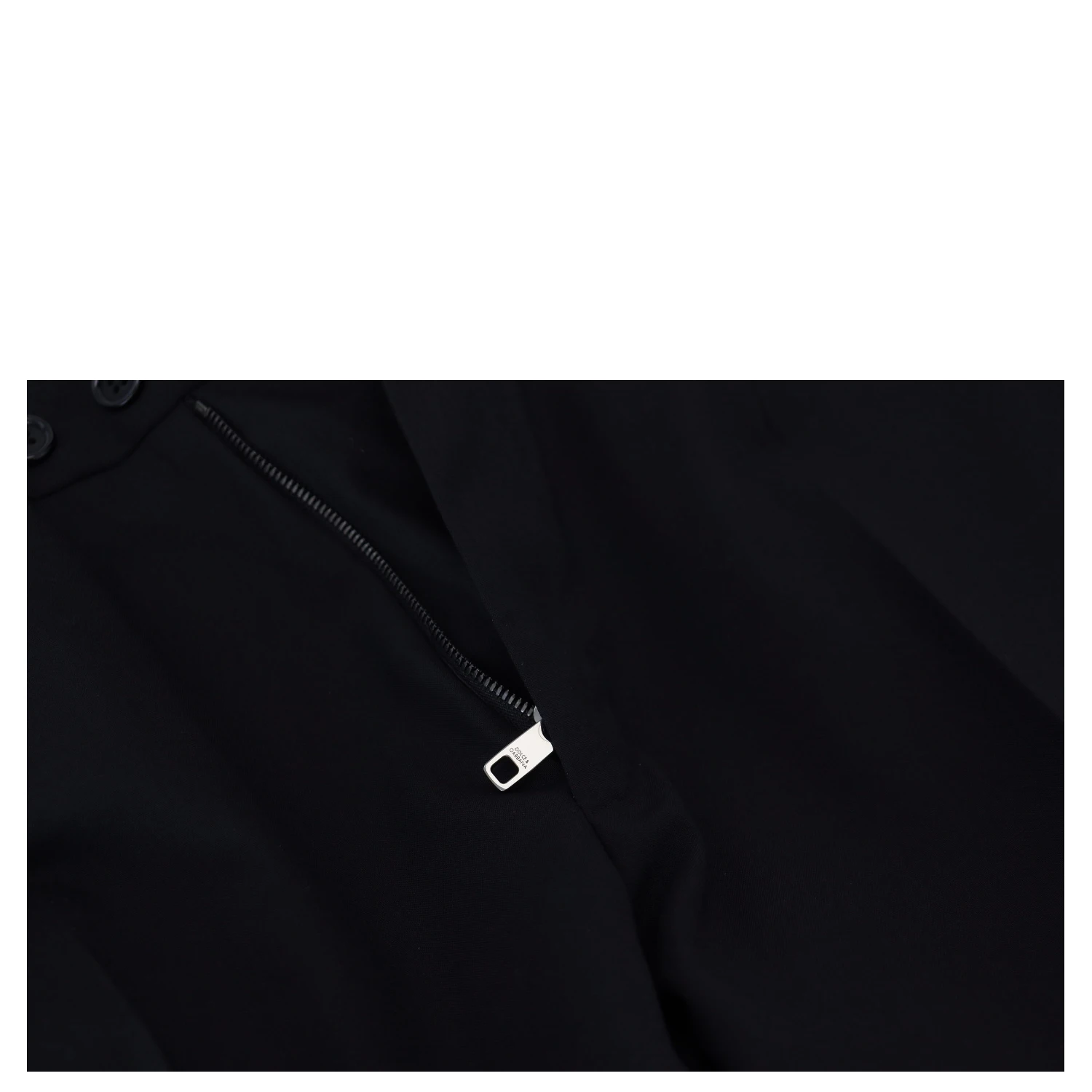 Black Polyester Chino Formal Pants