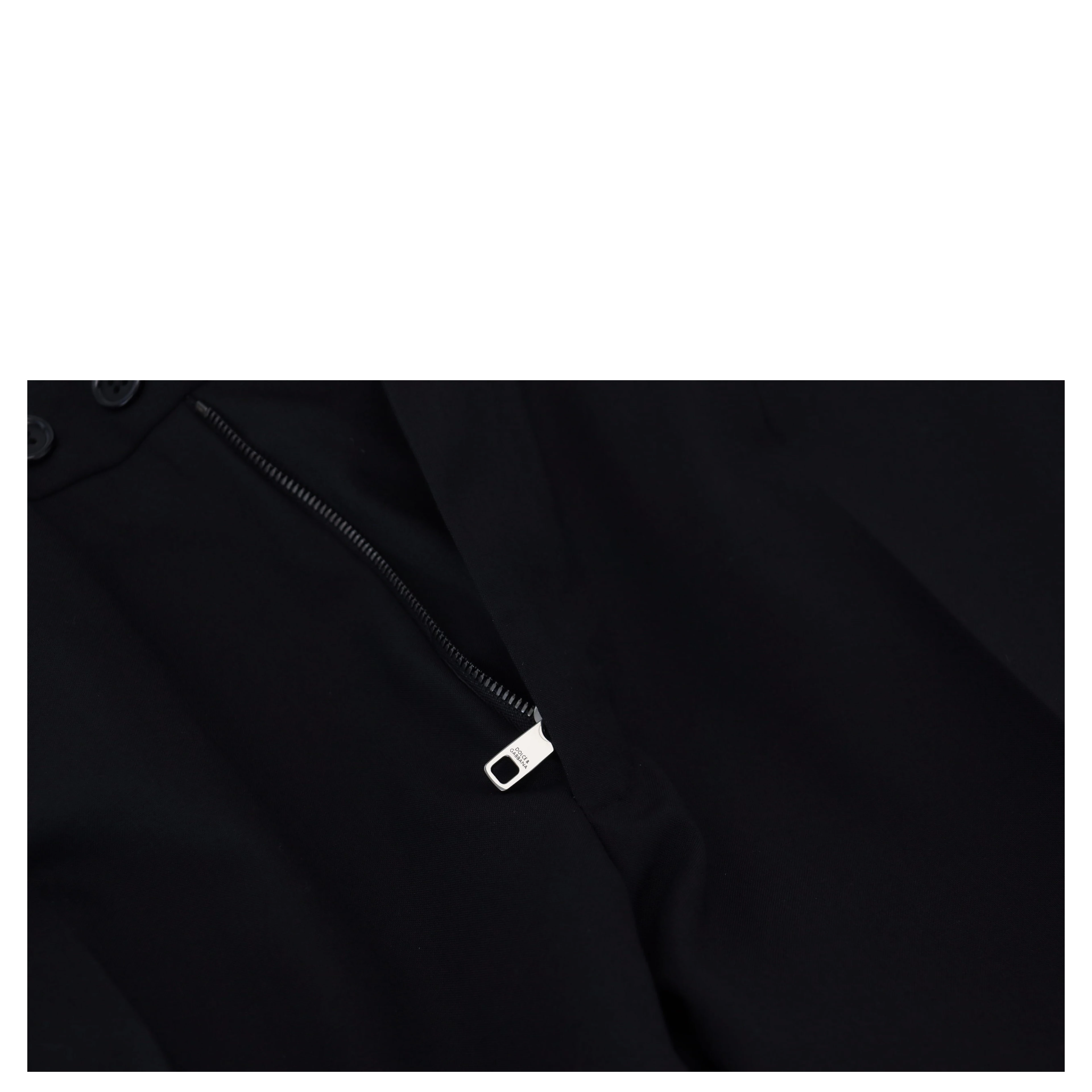 Black Polyester Chino Formal Pants