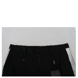 Black Bermuda Cargo Casual Shorts