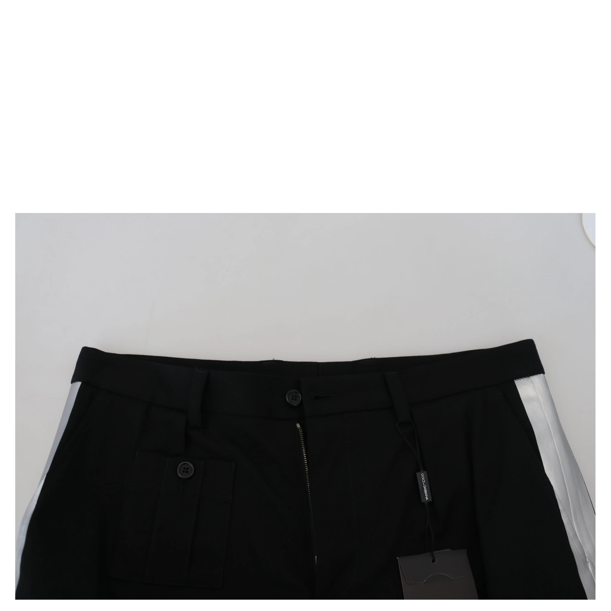 Black Bermuda Cargo Casual Shorts