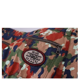 Multicolor Cotton Camouflaged Cargo Shorts
