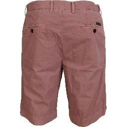 Pink Chinos Cotton Casual Mens Shorts