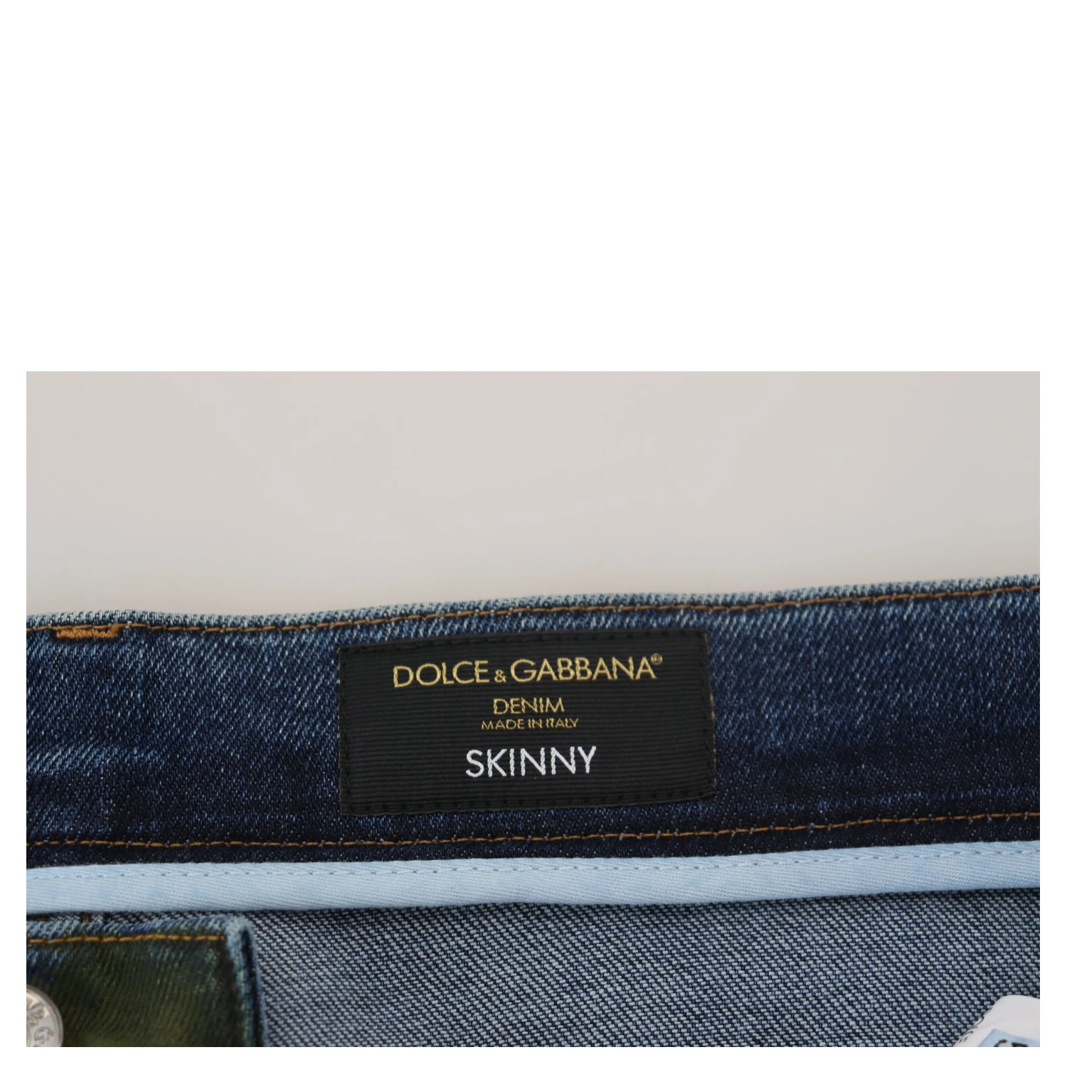 Blue Green Skinny Cotton Denim Jeans
