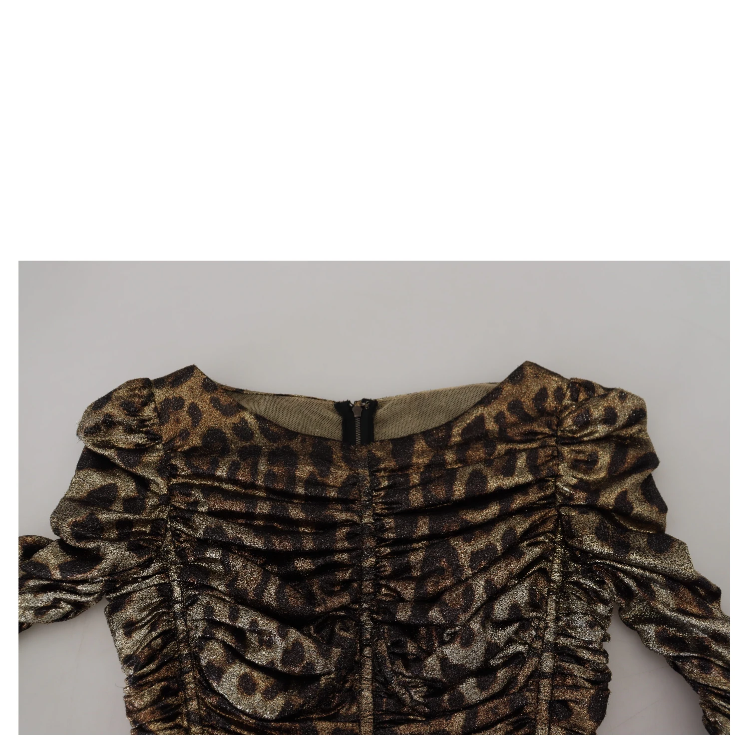 Multicolor Leopard Bodycon Sheath Midi Dress