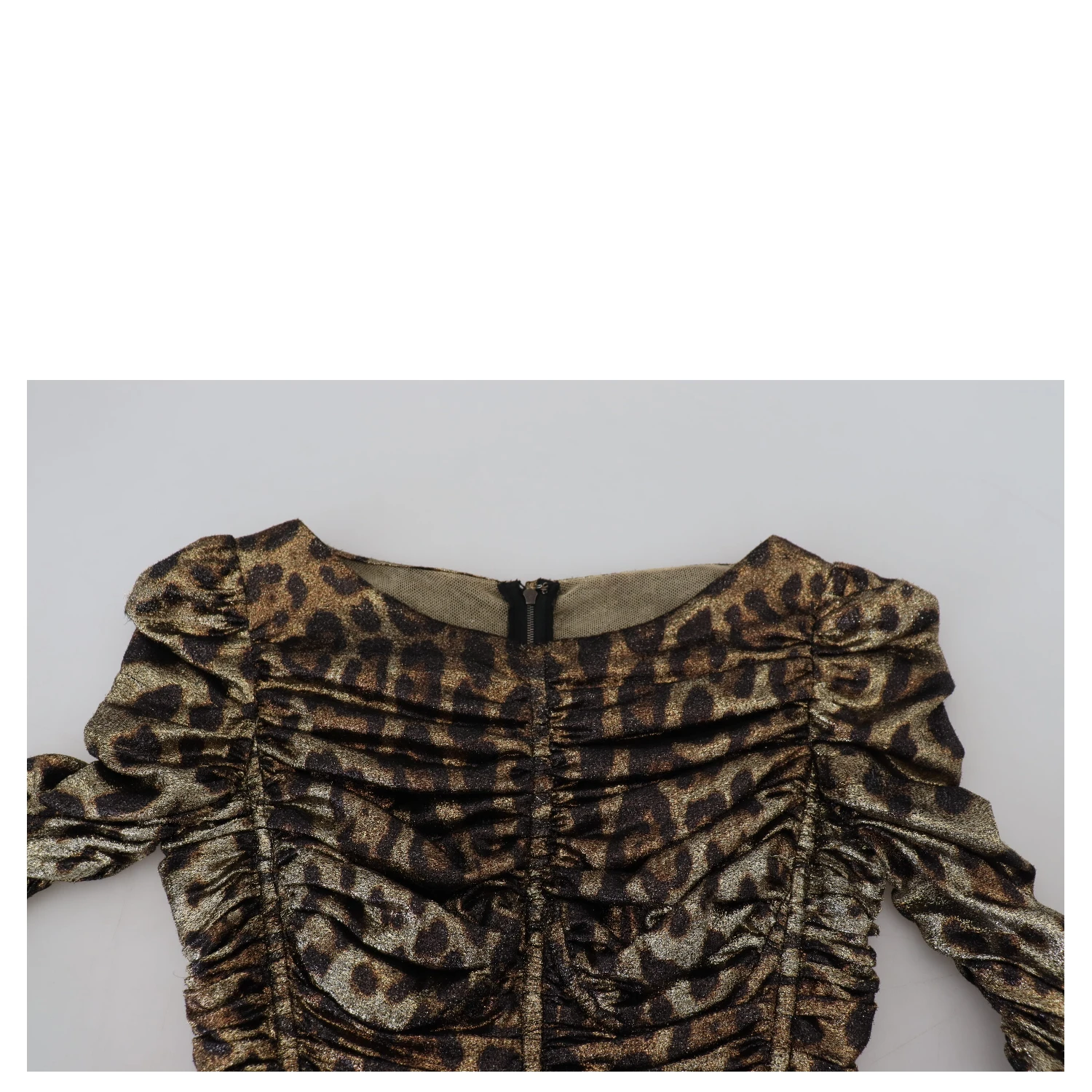 Multicolor Leopard Bodycon Sheath Midi Dress