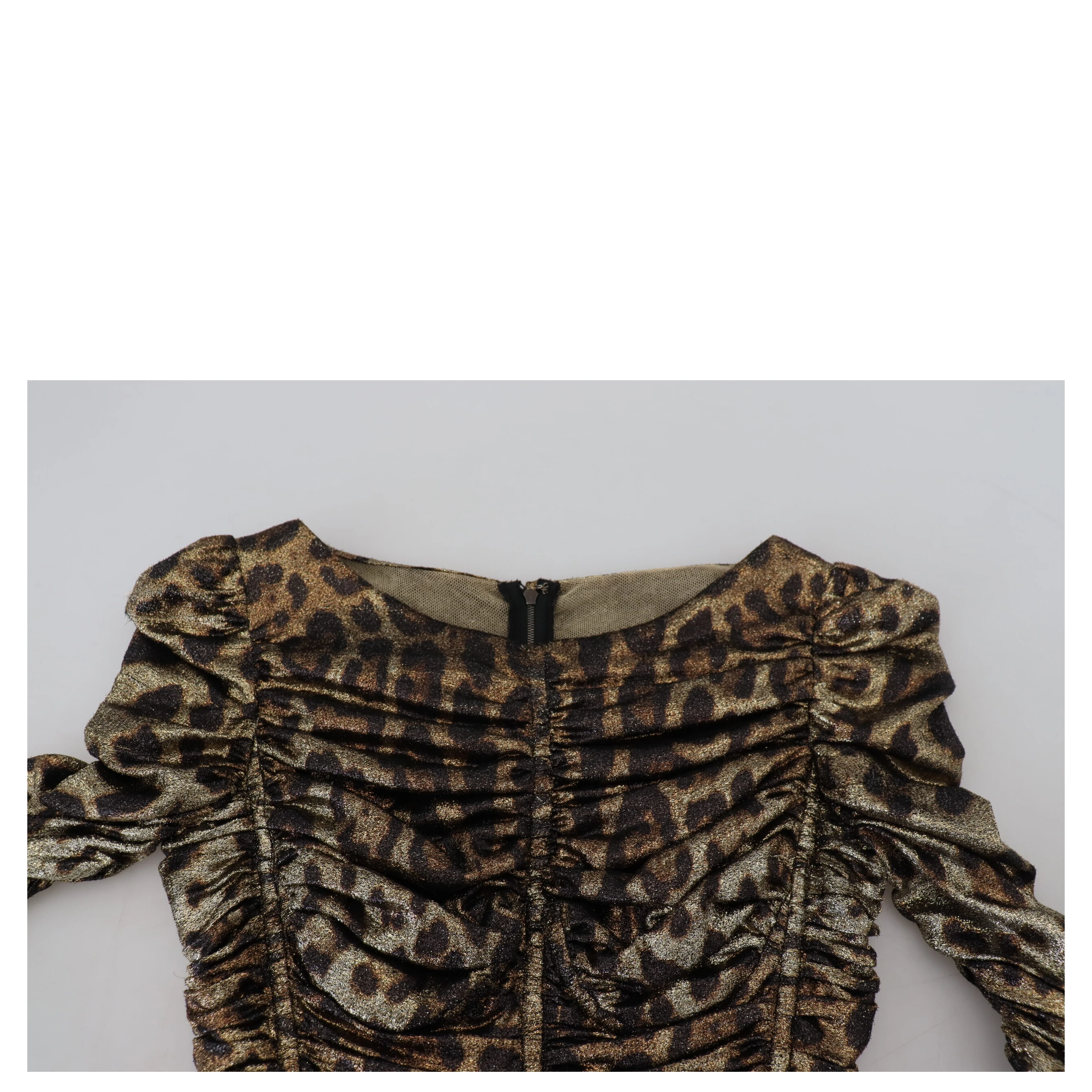 Multicolor Leopard Bodycon Sheath Midi Dress