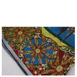 Multicolor Sicily Silk A-line Long Gown Dress