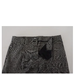 Gray High Waist Women Wool Pants