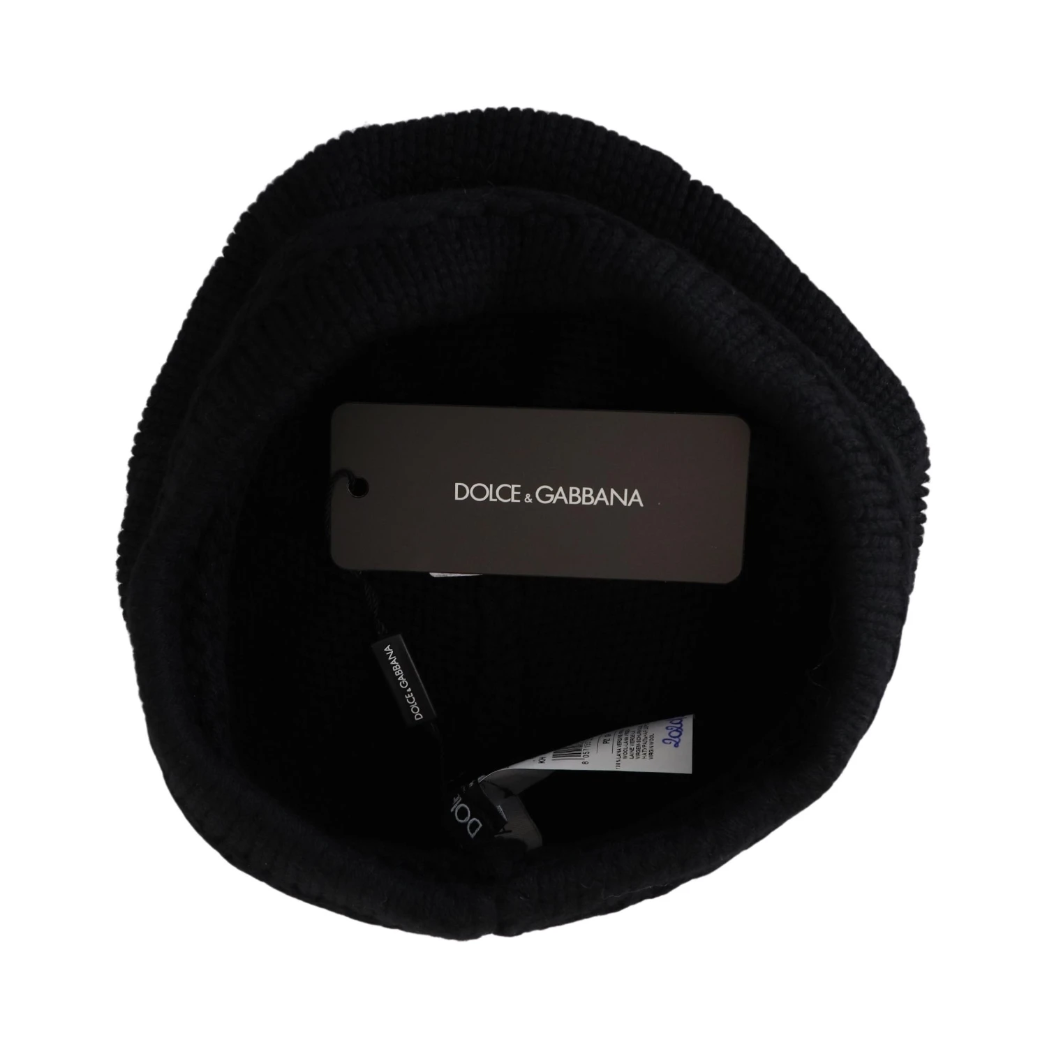 Black Virgin Wool Women Winter Beanie Cap Hat