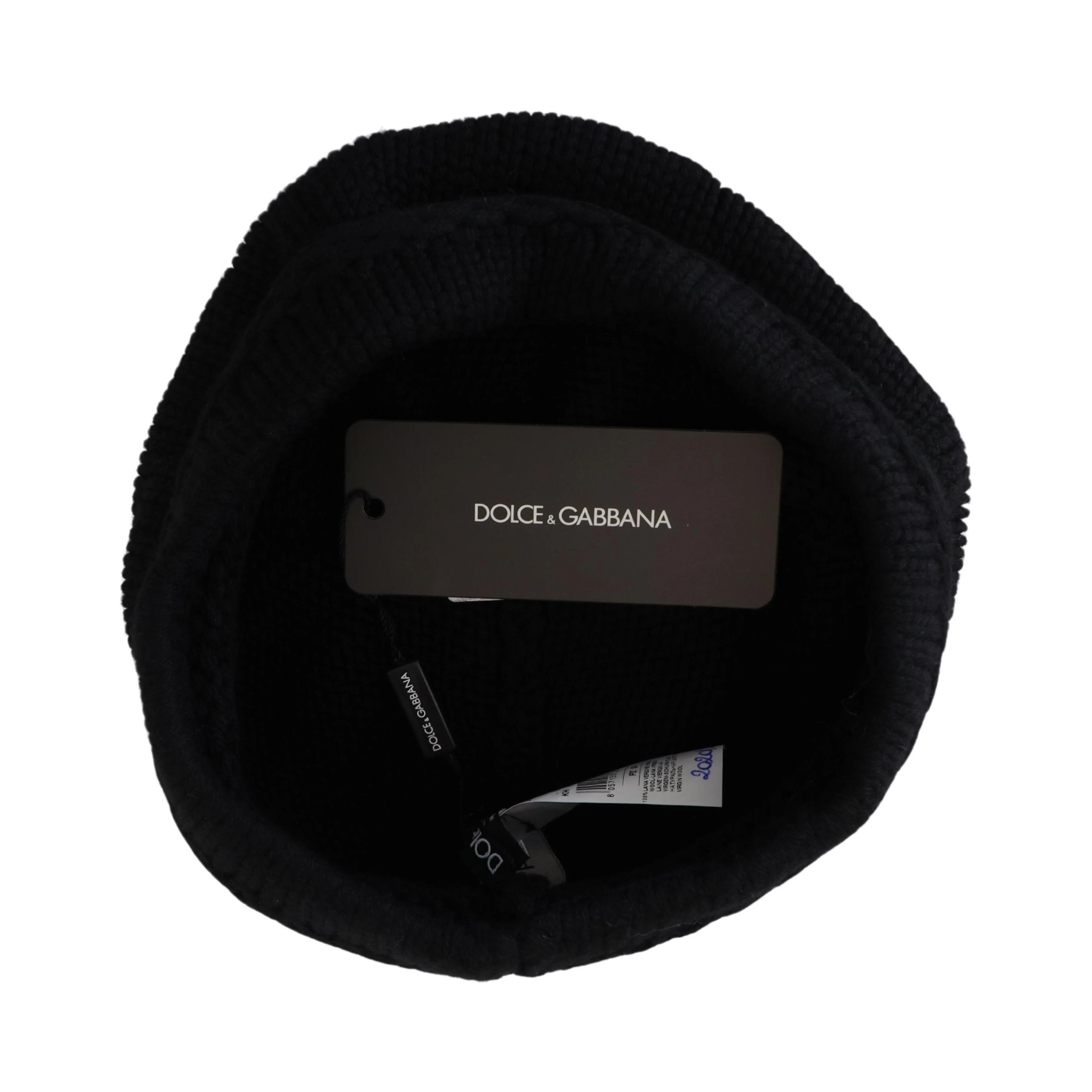 Black Virgin Wool Women Winter Beanie Cap Hat