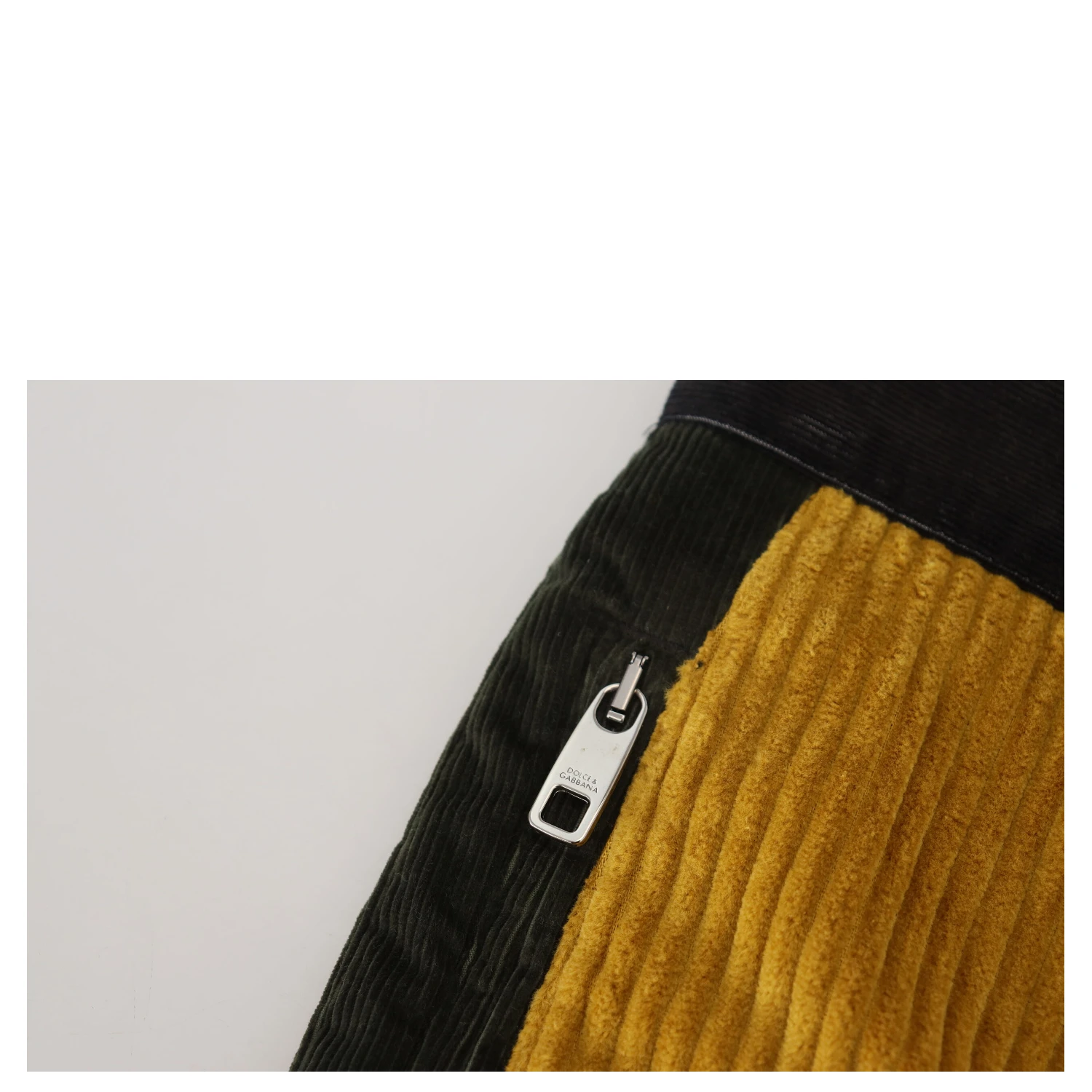Black Yellow Cotton Men Pants