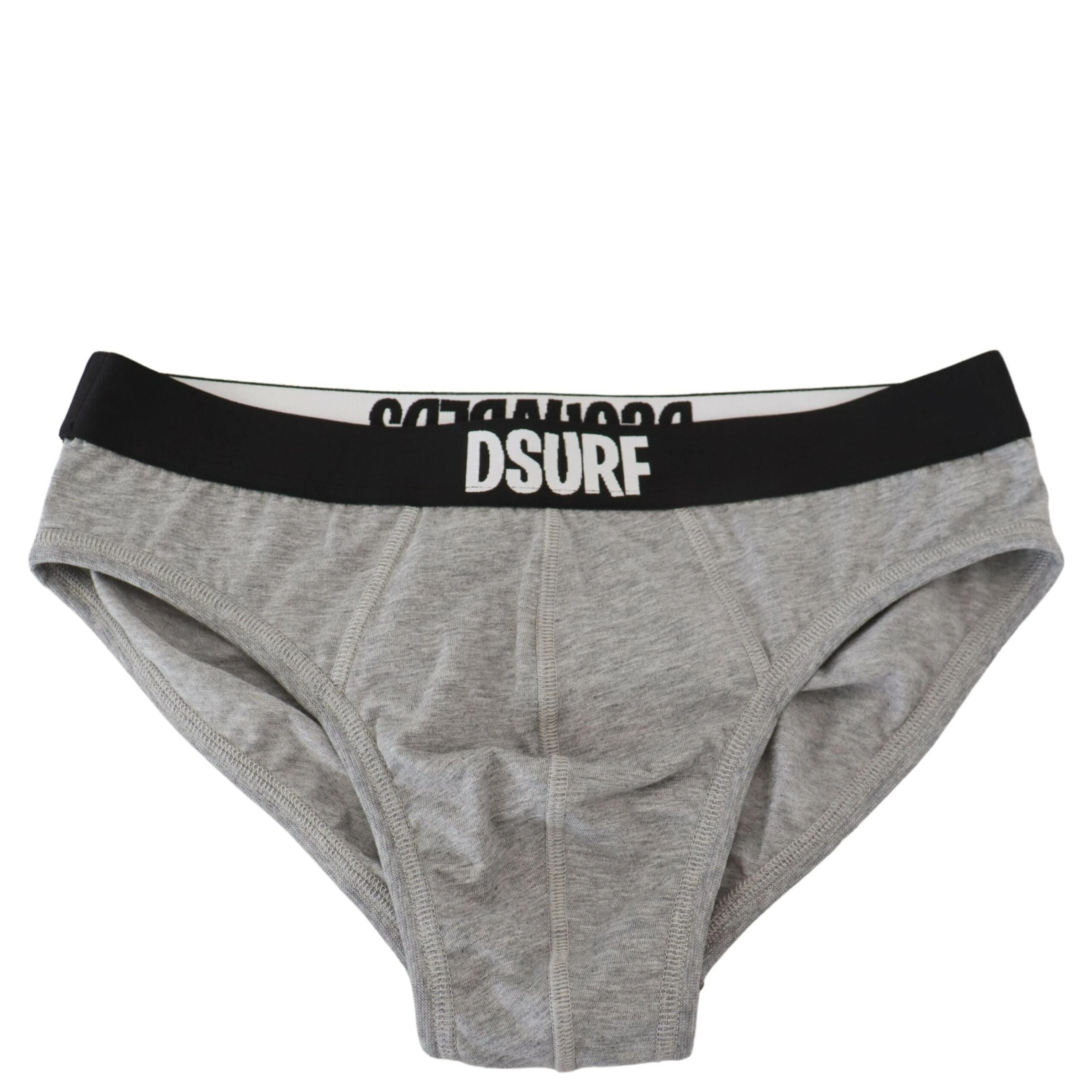 Gray DSURF Logo Cotton Stretch Men Brief Underwear