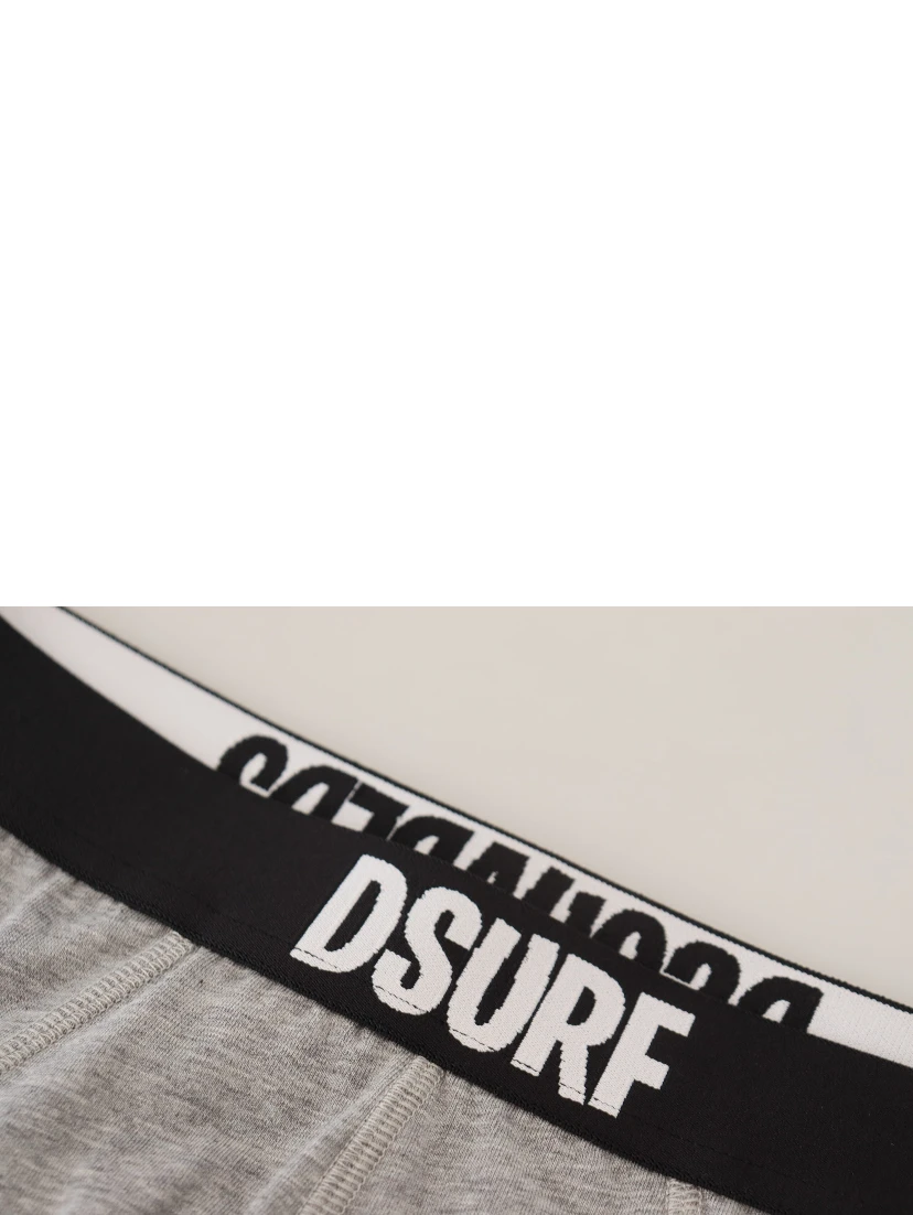 Gray DSURF Logo Cotton Stretch Men Brief Underwear