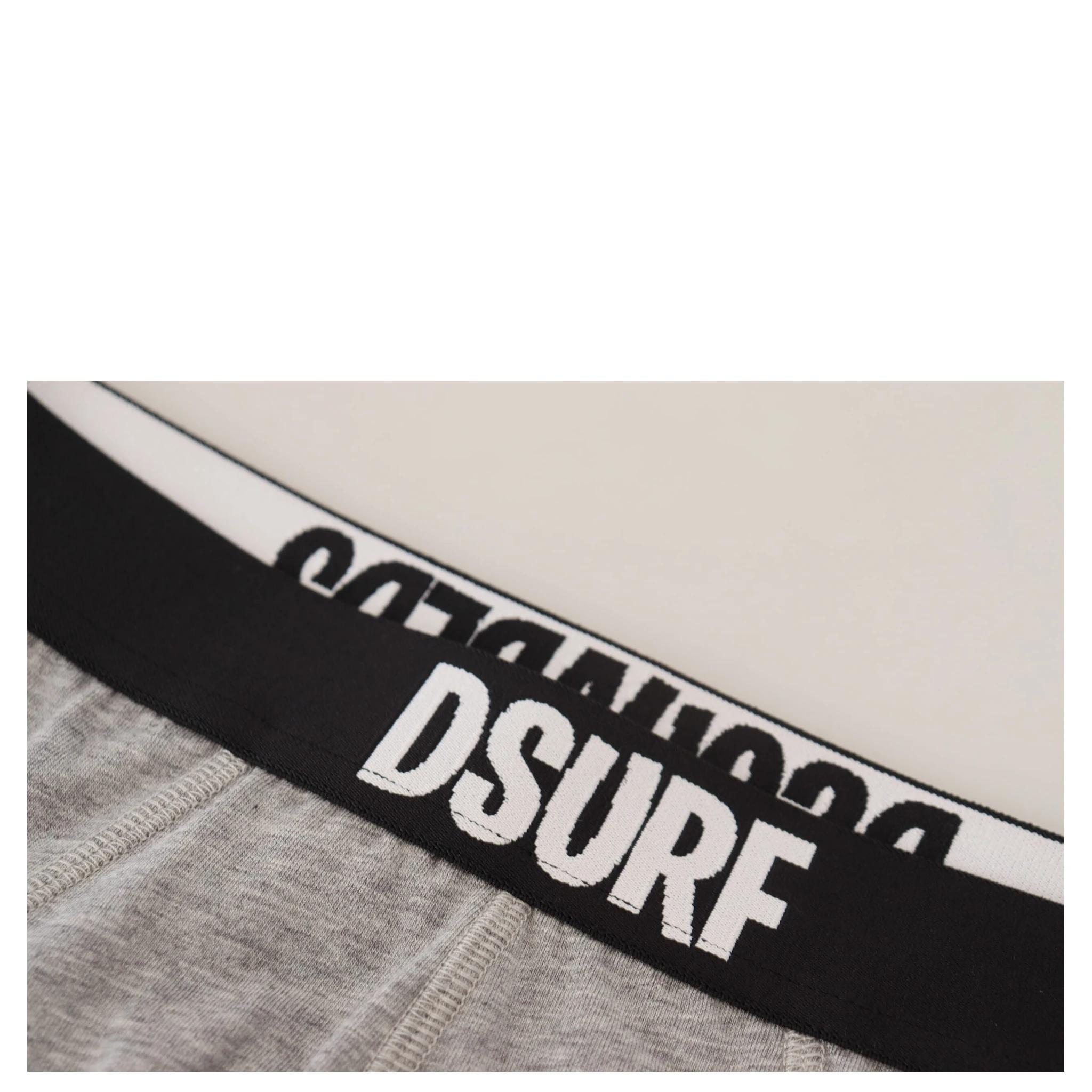 Gray DSURF Logo Cotton Stretch Men Brief Underwear
