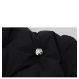 Black Sleeveless DG Metal Embellishment Jacket