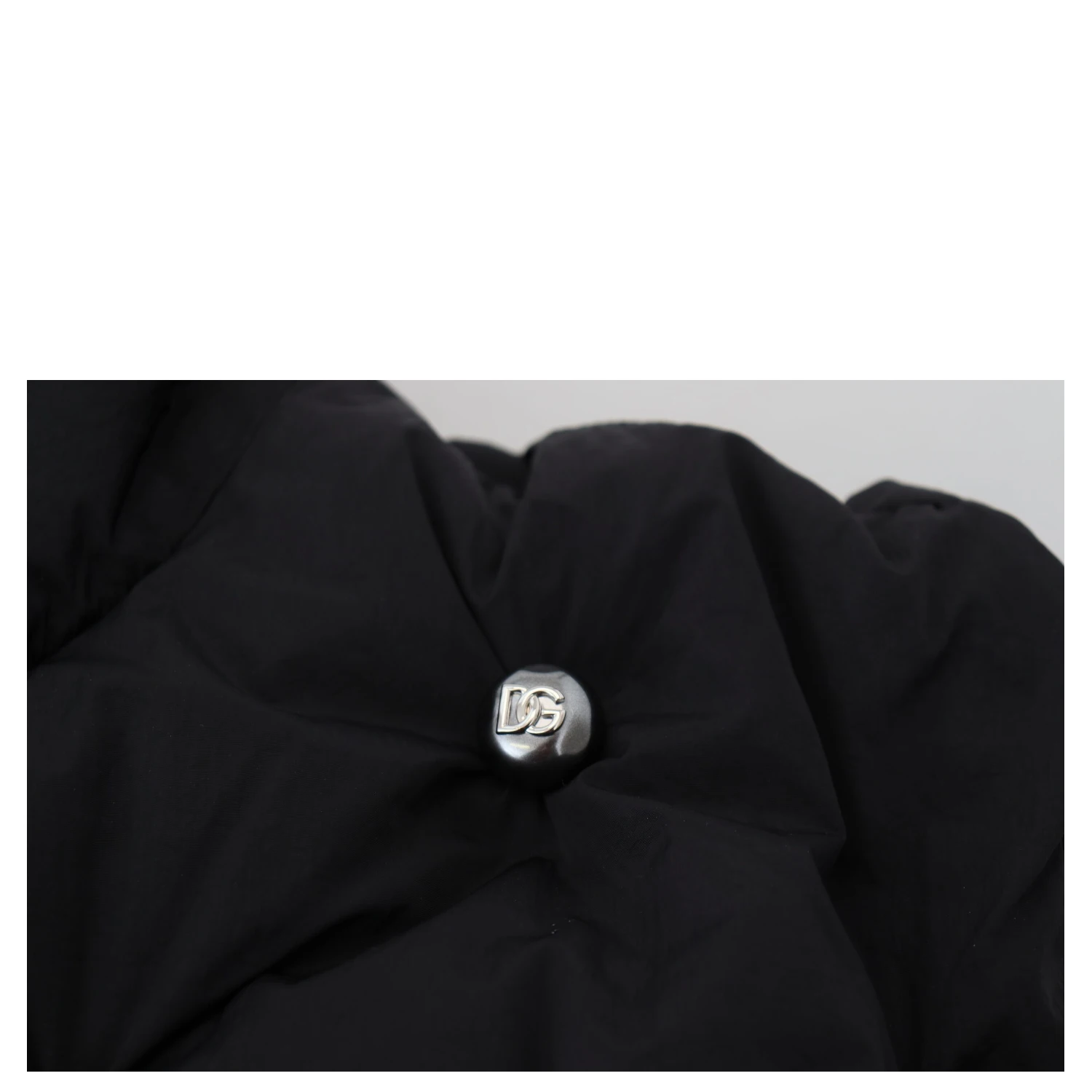 Black Sleeveless DG Metal Embellishment Jacket