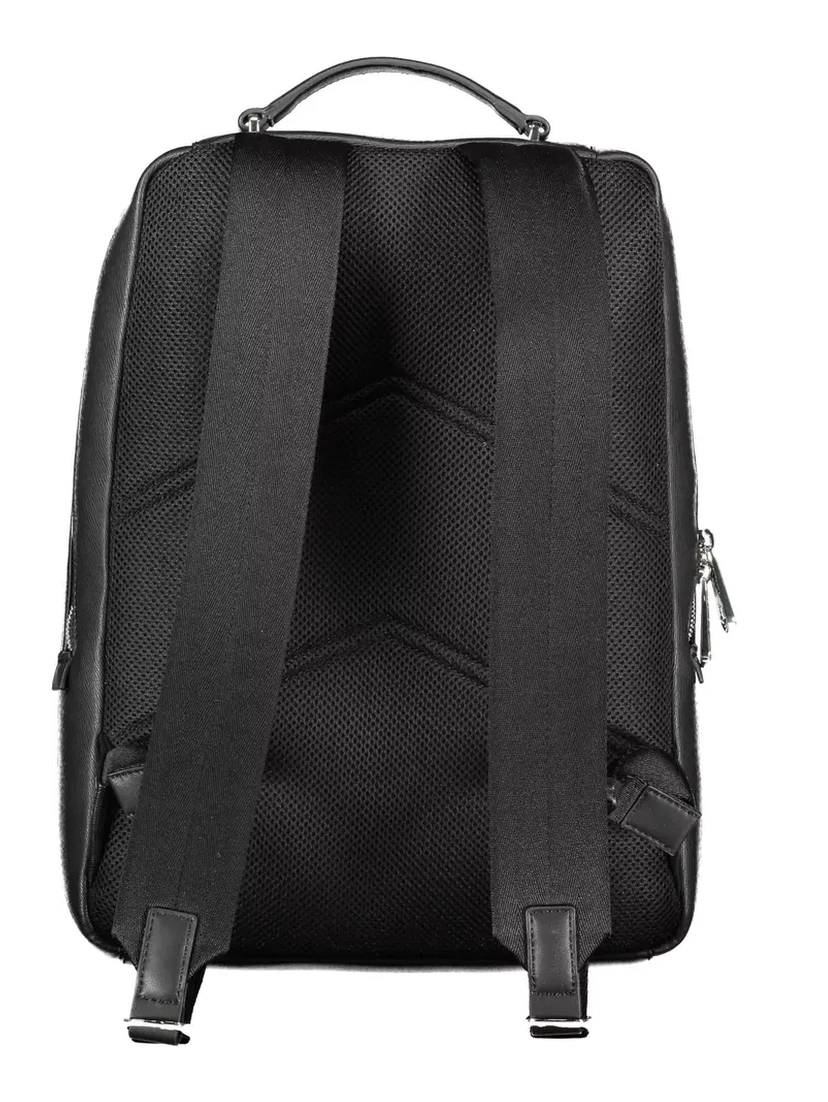 Black Polyester Backpack