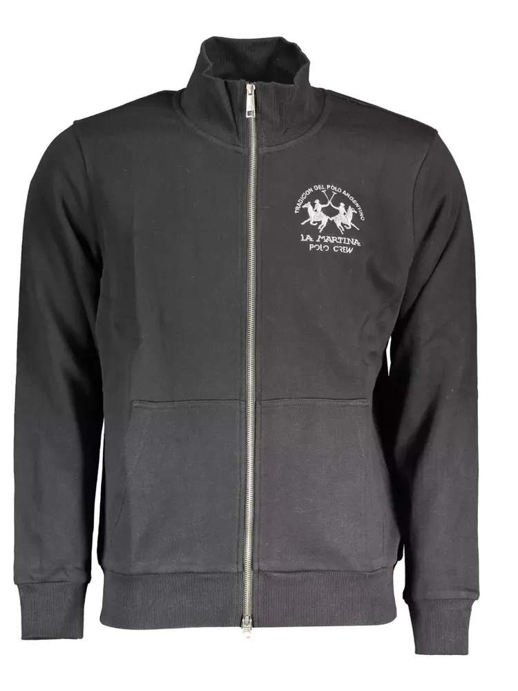 Black Cotton Sweatshirt