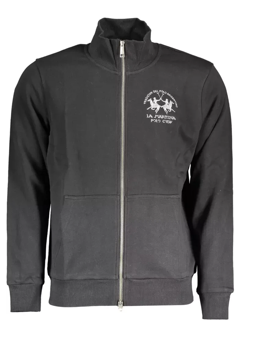 Black Cotton Sweatshirt