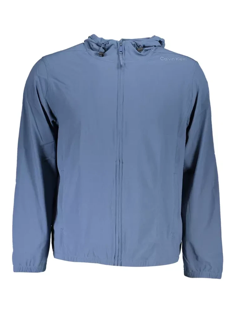 Blue Polyester Sweatshirt