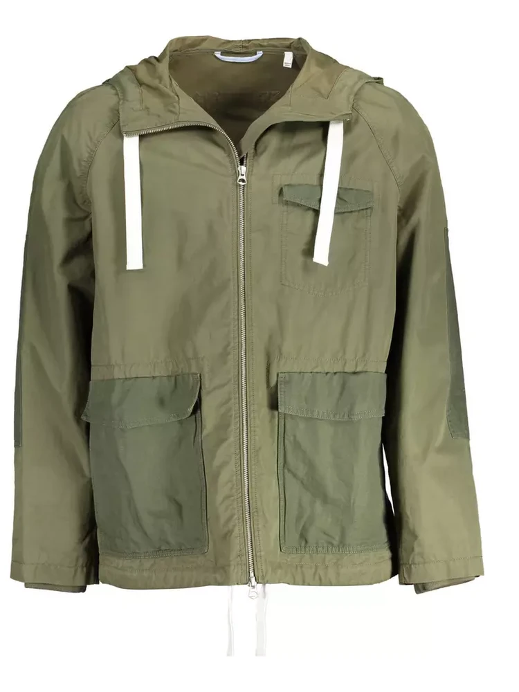 Green Cotton Jackets & Coat