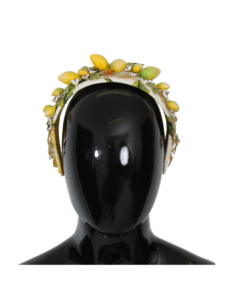 Yellow Lemons Sicily Crystal Diadem Tiara Headband