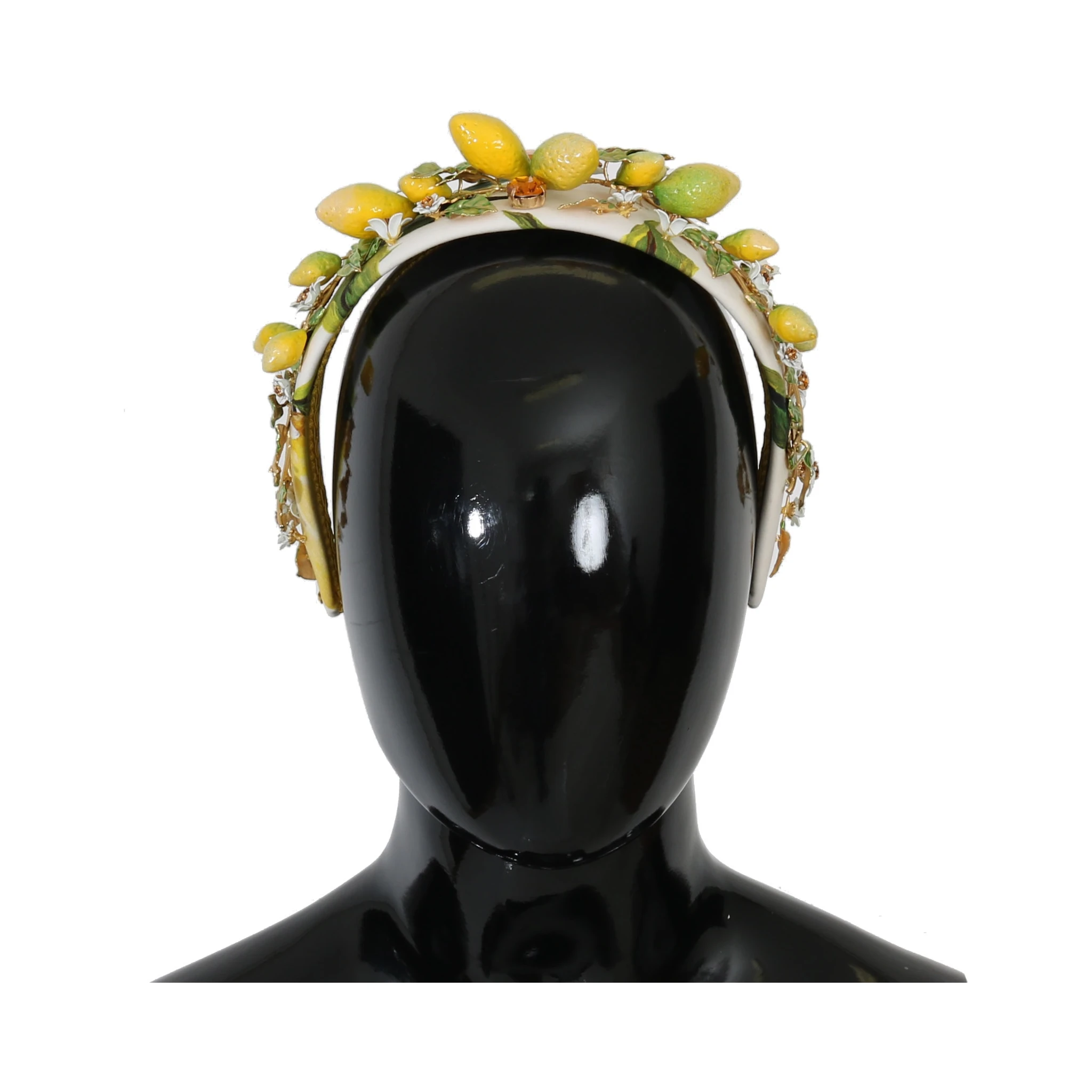 Yellow Lemons Sicily Crystal Diadem Tiara Headband