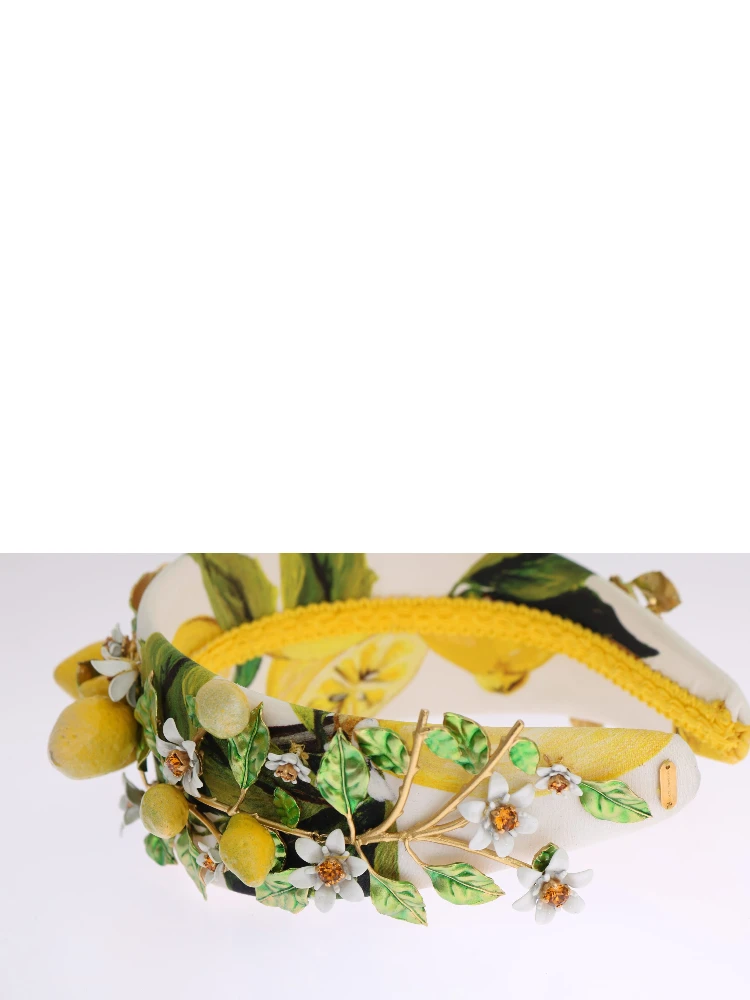 Yellow Lemons Sicily Crystal Diadem Tiara Headband alternative