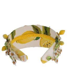 Yellow Lemons Sicily Crystal Diadem Tiara Headband
