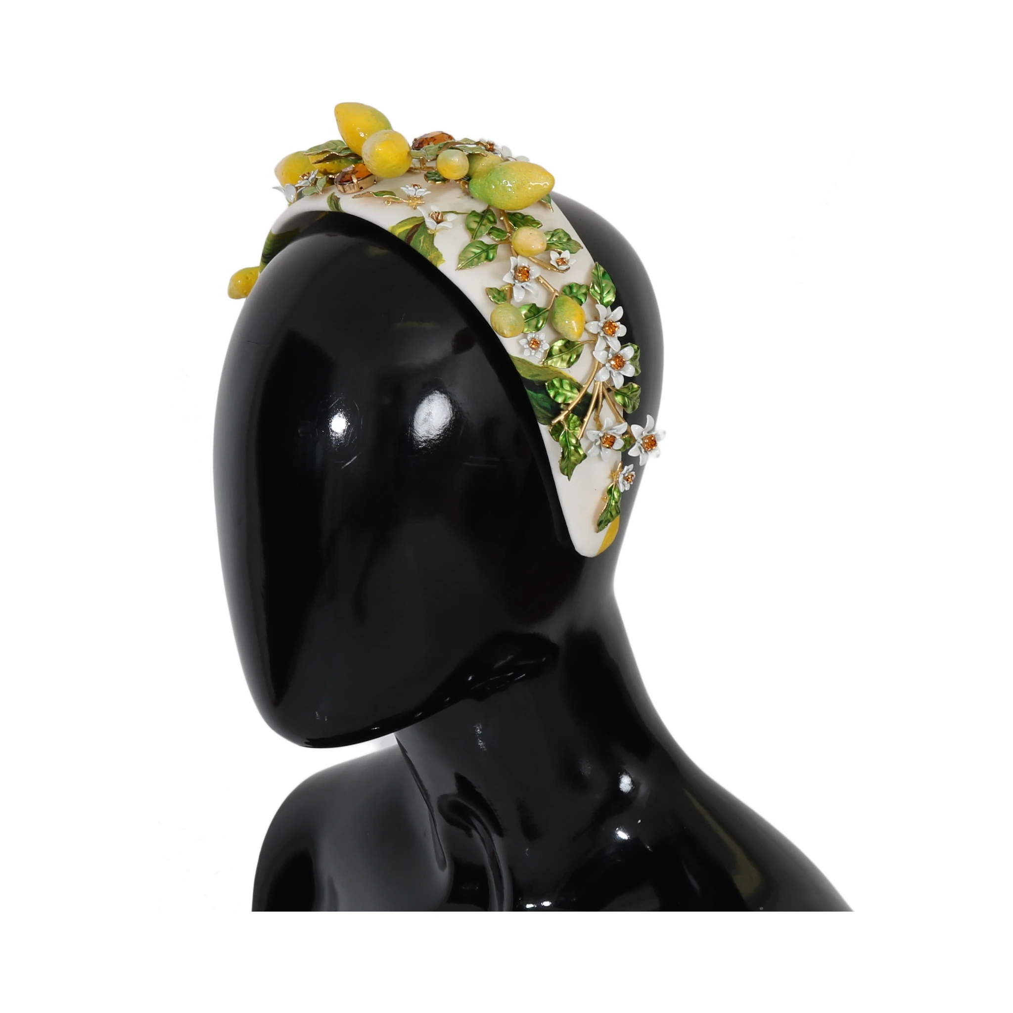 Yellow Lemons Sicily Crystal Diadem Tiara Headband