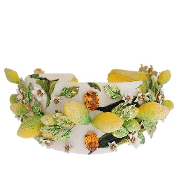 Yellow Lemons Sicily Crystal Diadem Tiara Headband