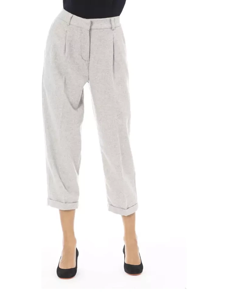 Gray Wool Pant