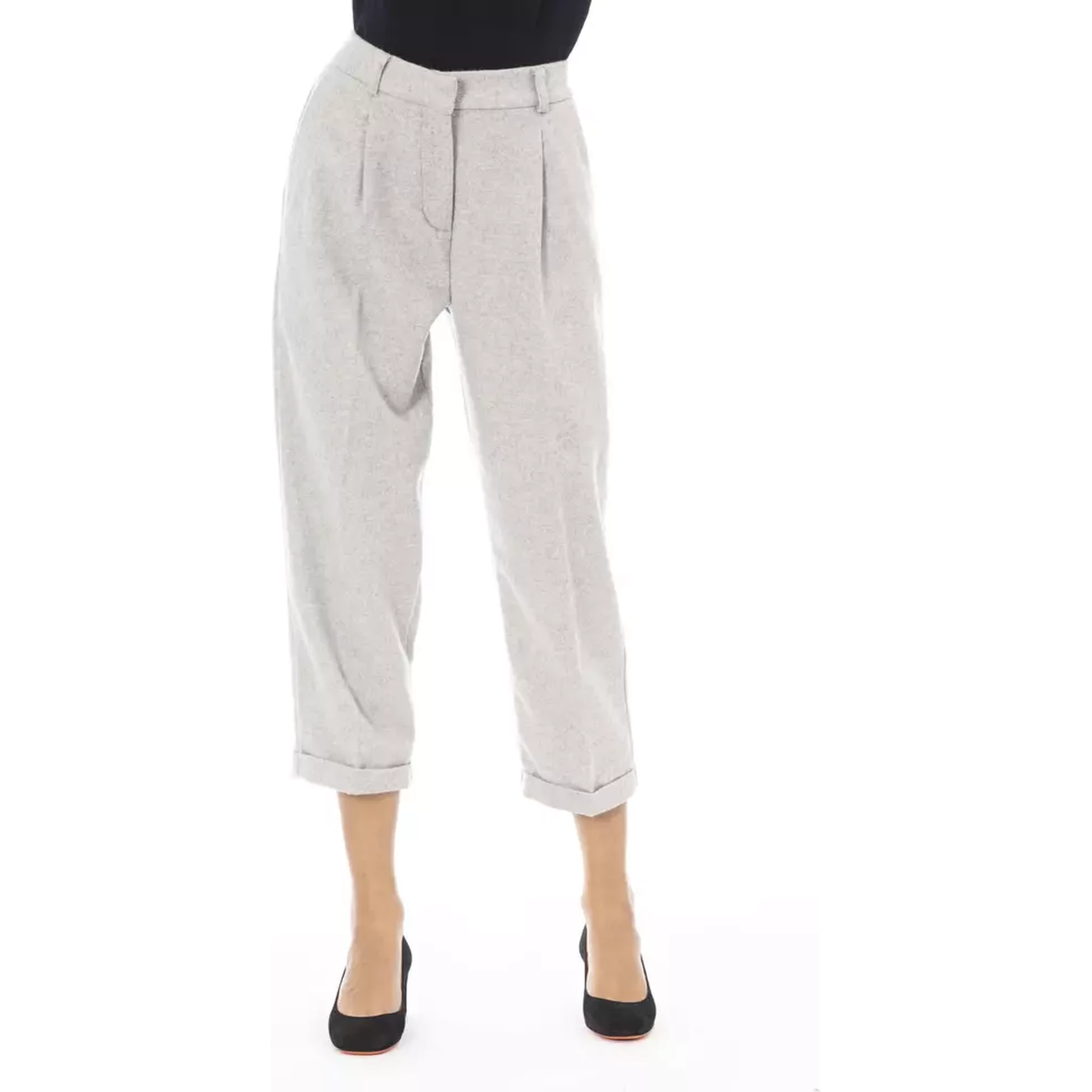Gray Wool Pant
